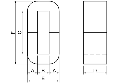 Base de alta calidad del nanocrystalline c para el transformador audio y el inductor de DC
